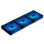 Lian Li UNI FAN SL-INF Reverse Blade ARGB 120mm Triple Fan Pack – Black – Infinity Mirror RGB – Includes Controller – 2100RPM