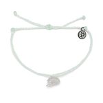 Pura Vida Silver Hedgehog Bracelet - 100% Waterproof, Adjustable Band - Plated Brand Charm, Winterfresh