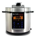 Bertelin Digi Cooker, Multi Functions Electric Pressure Cooker, Multi Cooker, Slow Cooker, Steamer, Saute, Sous Vide, Yogurt-Maker, 6 Litre