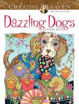 Creative Haven Dazzling Dogs Coloring Book: Relaxing Illustrations for Adult Colorists