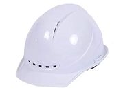 WYATT Safety Helmet Hard Hat Ratchet Breathable Head Protection with 4 Sided Keep Cool Vents Adjustable Outdoor Work Head Safety Helmet (White)