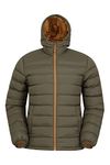 Mountain Warehouse Seasons Mens Winter Puffer Jacket - Padded Coat Dark Khaki Small