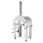 Empava 32.5" Wood Fired Artisan Pizza Oven for Outdoor Kitchen in Stainless Steel