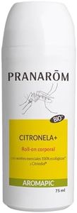 PRANAROM - Aromapic - Roll-On Citronela+ Natural y Bio - Prevención de Picaduras Natural - Ingredientes Reconocidos con Poder Antiinsectos - Aplicación Facil - 75ml
