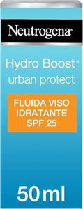 Neutrogena Hydro Boost, Fluida Viso SPF25, Idratante, con Acido Ialuronico e con Protezione Solare, Antiossidanti, Vitamina C, 50ml