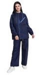 Navy Blue Raincoat For Women