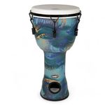 GMP AirDrum™ Wrench/Lug Tuneable Djembe Drum - 12", Blue Sarong