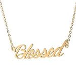 AOLO Blessed Name Necklace 18k Gold