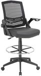 Boss Office Products Drafting Stool with, Black