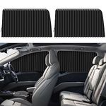 ZATOOTO Car Side Window Sun Shade - Magnetic Privacy Sunshades Window Curtain Keeps Cooler Screen for Baby Sleeping Black (2 Pcs)