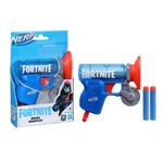 Nerf Fortnite MicroShots Micro Grappler Mini Dart-Firing Blaster, Fortnite Grappler Equipment Design, Includes 2 Official Nerf Elite Darts