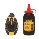 Dewalt 3:1 Chalk Line Measuring Reel with Red Chalk DWHT47374L