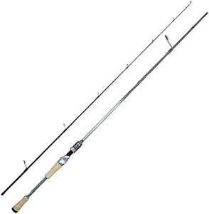 HANDING Miracle Bass Fishing Rod, Fuji A-Ring Guides, 30T+40T Carbon Fiber, 2-Piece High-Sensitive Lightweight Spinning and Baitcaster Rod, AA Cork Handle, Fuji Reel Seat,1/8-1 oz Lure Rating