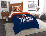 Northwest MLB Detroit Tigers Twin Comforter and Sham, One Size, Multicolor