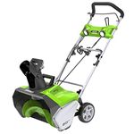 Greenworks 20-Inch 13 Amp Corded Snow Thrower with Light Kit 2600202