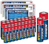 ACDelco UltraMAX AA and AAA Batteries, 40-Count Combo Pack, 20-Count Each, Alkaline Battery with Advanced Technology, 10-Year Shelf Life, Reclosable Packaging