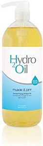 Hydro 2 Oil Muscle and Joint Massage Oil 1lt - Water Dispersible Formula with penetrating Essential Oils for Aching Muscles