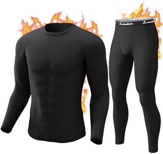 CL convallaria Long Johns Thermal Underwear for Men Fleece Lined Base Layer Set Top and Bottom for Cold Weather XS-4XL