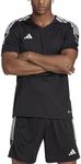 adidas mens Tiro 23 Jersey Shirt, Black/White, X-Small US