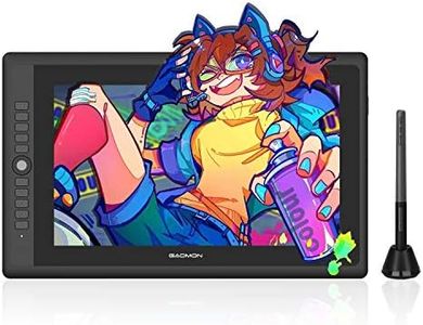 GAOMON PD156 PRO Drawing Tablet with Screen 120%sRGB Full-Laminated Pen Display with 8192 Pen Pressure Battery-Free Stylus and 10 Hotkeys & Dial Key for Anime, Sketch, Digital Art, Graphic Design