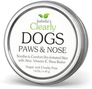 PAWS & NOSE Soothing Paw Balm for Dogs | Moisturize & Protect Dry, Irritated, Red Itchy Paws & Cracked Snouts | All Natural, Lick Safe with Aloe, Vitamin E, Shea Butter | Made in USA, Unscented, Vegan