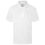 ZECO Kids Short Sleeve School Polo Shirt White