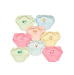 heartbury Baby Girls Cotton Blend Panties (Pack of 8) (AM-UND-12_Multicolour_5 Years-6 Years)