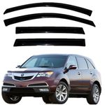 Wensdy 4pcs Side Window Wind Deflector Outside Mount Tape-On Rain Guards Window Visor fit for 2007-2009 Acura MDX 94763