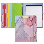 Hiwhy 3 Ring Binder with Clipboard,