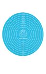 Silicone Baking Mat Cake Mat Silicone Cake Mat Silicone Baking Mat with Measurements for CakeTurntable Stand Non-Stick Heat Resistant Pastry Baking Sheet -Blue