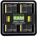 NEMIX RAM 64GB (2X32GB) DDR4 2666MHZ PC4-21300 2Rx8 1.2V 260-PIN Non-ECC SODIMM KIT Compatible with Apple iMac Mac Mini Computers