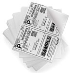 FungLam Shipping Labels with Self Adhesive, for Laser & Inkjet Printers, 8.5 x 5.5 Inches, White, Pack of 200 Labels