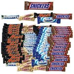 Fabulouz Bounty Snickers Mars Milky Way Twix |christmas Chocolate Mega Gift Hampers |free 40 Gm Snickers |71 Mixed Variety Mini Bars | Kids Treat Fun Size| Party Bag Filler |1.4kg