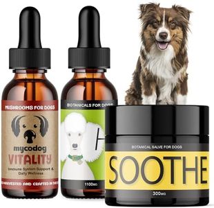 Hemp Dog Health - Trinity Comfort & Support Bundle: Heal Hemp Oil for Dogs with Debilitating Conditions | Soothe Hemp Salve for Dog Itch & Sensitivity Relief | Vitality Mushroom Immune & Liver Support