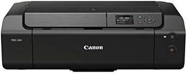 Canon PIXMA PRO-200 Colour Inkjet Printer, Photo Printer, DIN A3+ (High-Gloss Print, WiFi, USB 2.0, WiFi, LAN, Print App, 7.5 cm LCD Colour Display, 4800 x 2400 DPI, 8 Separate Printer Inks), Grey