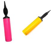 HERDEM Long Lasting Balloon Pump,Hand Air Pump (Yellow & Pink)