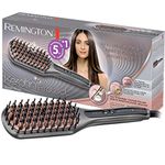 Remington 66 Watts Keratin Protect Sleek & Smooth Heated Straightening Brush -CB7480 (Gray)