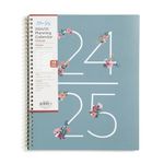 Blue Sky 2024-2025 Academic Year Weekly and Monthly Planner, 8.5” x 11”, Wirebound, Greta (136479-A25)