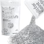 Glitter Paint for Walls Silver Additive Emulsion Latex Acrylic Sparkles Extra Chunky Interior Painting 100g / 3.5oz