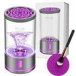 Electric Makeup Brush Cleaner machine, 2 in 1 Cosmetic Brush Cleanser & Makeup Brush Washer, Automatic Spinning Cosmetic Brush Cleaner For Like Makeup Friends