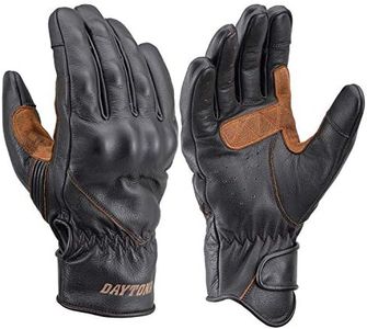 Daytona 19571 Motorcycle Gloves Spring Summer Autumn Winter Genuine Leather (Goat Leather) Smartphone Compatible Soft Protector Vintage Line Gloves HBG-063 Brown XL Size