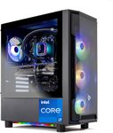 Skytech Gaming Shadow Gaming PC Desktop – Intel Core i7 13700F 2.1 GHz, NVIDIA RTX 4060, 1TB NVME SSD, 16GB DDR4 RAM 3200, 600W Gold PSU, 360mm AIO, 11AC Wi-Fi, Windows 11 Home 64-bit,Black