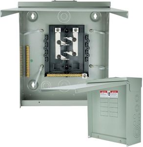 Circuit Breaker Panels Box 125 Amp 8-Space Indoor Main Lug Surface Mount Load Center Ground Bar Kit with 25 Terminal Positions