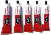 Omni Chemical Vulcanizing Fluid(CVF 75ml) Tire Tube Repair Patch Set of 5 Pieces Tubed Tyre