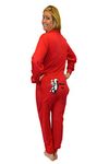 BIG FEET PAJAMA CO. Red Union Suit Onesie Pajamas with Funny Butt Flap