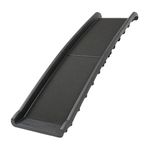 Store2508 Folding Dog Ramp for Cars 62x16 Inches, Pet Car Stairs, Vehicle Black