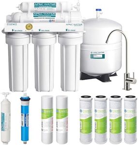 APEC Water Systems ROES-50 Essence Series Top Tier 5-Stage WQA Certified Ultra Safe Reverse Osmosis Drinking Water Filter System with Extra High Capacity Pre-Filter Set Stage 1-3