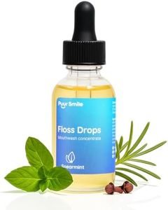 Puur Smile Concentrated Floss Drop Serum – 2oz Concentrated Mouth Wash to Use in Water Flosser | Natural Essentials Promotes Good Breath | Organic Spearmint Drop Supports Good Oral Health