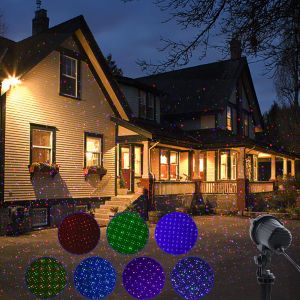 Star Christmas Projector – Blue, Green, Red Light Show