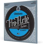 D'Addario Guitar Strings - Pro-Arte Classical Guitar Strings - EJ46FF Carbon Strings - Silver Plated Wrap, Composite Dynacore, Carbon Trebles - Hard Tension